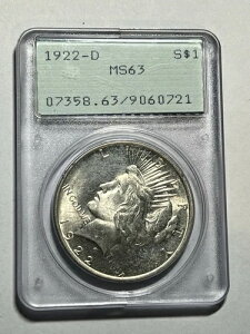 1922-D s[XVo[ 1h PCGS MS63 g[ OGH uXgzCg ^t g[