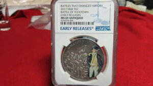 2017�N �j�E�G ���[�N�^�E���̐킢 1�I���X �V���o�[ �A���e�B�[�N NGC MS69 �A���e�B�[�N �}�b�g ���A