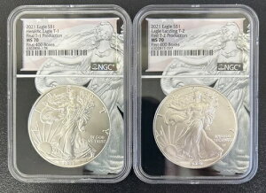 2021 �V���o�[�C�[�O�� �t�@�C�i�� T-1 & �t�@�[�X�g T-2 - NGC MS70 - �t�@�[�X�g & �t�@�C�i�� 400 �{�b�N�X