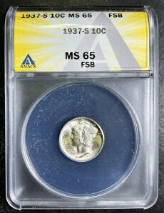 ANACS MS65 FSB 1937-S }[L[_C GEM BU uXgzCg FVo[RC AI