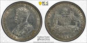 1915 �N �I�[�X�g�����A �V���o�[ �V�����O PCGS ���K�i - VF �ڍ� (94 - �\�ʉ��H�ύX)