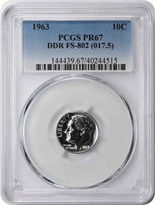 1963�N ���[�Y�x���g �_�C�� DDR FS-802 PRF67 PCGS