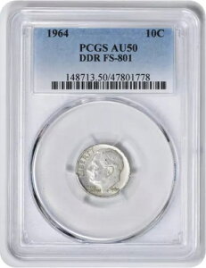 1964�N ���[�Y�x���g �_�C�� DDR FS-801 AU50 PCGS