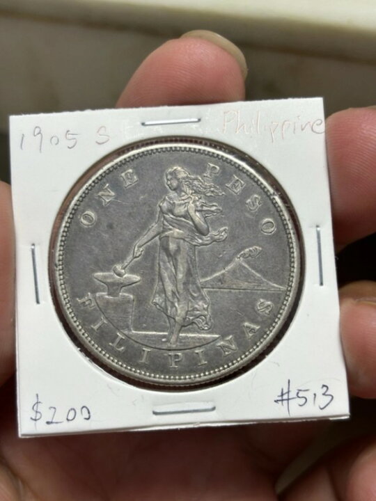 楽天市場】1905年頃の米国フィリピンペソ銀貨 : WORLD RESOURCE【KING店】
