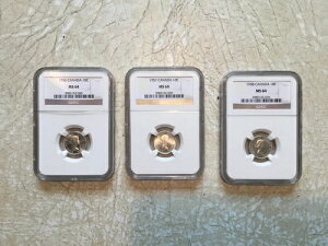 Zbg Ji_ GUxX2 1956N 1957N 1958N  10Zg MS64 NGC 3Zbg