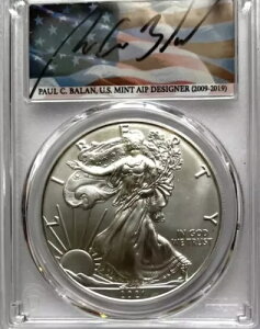 2021 W �v���[�t �V���o�[ �C�[�O�� PCGS PR70 DCAM �^�C�v 2 �������s �|�[���E�o���� # KER