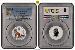 2022N 25Zg ДN Vhj[ }l[ GLX| A_ 1/4IX Vo[ PCGS MS70