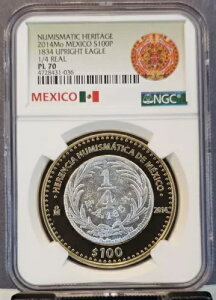 2014N LVR Vo[ 100y\ 1834N C[O 1/4  NGC PL 70  p[tFNg