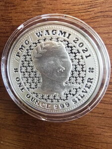 PMG WAGMI 2021 1オンス シルバー ラウンド #1182 未開封 ミンタノン