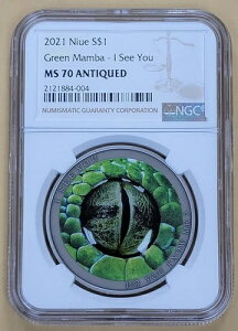 2021�N �j�E�G 1�h�� �O���[���}���o I See You �A���e�B�[�N�V���o�[�R�C�� - NGC MS 70