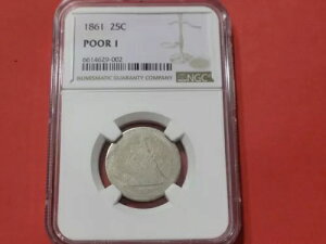 1861�N ���Ȍ^���R�̏��_�N�H�[�^�[ LOW�{�[�� NGC�O���[�h POOR P01 90% �V���o�[ �^�C�v�Z�b�g