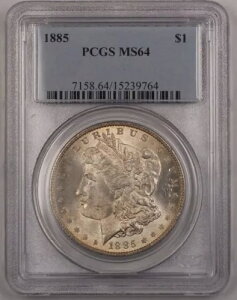 1885�N �A�����J �����K�� �V���o�[�h���R�C�� $1 PCGS MS-64 ���C�g�g�[�� BR4 D