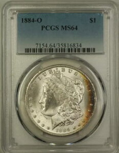 1884-O �����K�� �V���o�[ �_���[ 1�h�� �R�C�� PCGS MS-64 ���������ϐF (5D)
