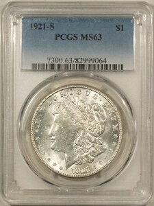 1921-S 1 h [K h - PCGS MS-63Av~Ai!