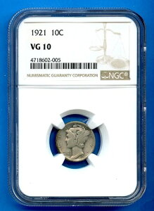 1921 P NGC VG10 �}�[�L�����[�_�C�� 10�Z���g 10�Z���g �č������� ��� 1921-P VG-10