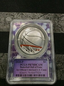 2020-P �V���o�[�v���[�t �o�X�P�b�g�{�[���a������ $1 - ���J���[�� - PCGS PR70 DCAM