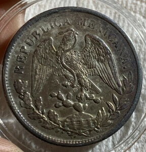 1899 ZS FZ メキシコ 銀貨 ペソ、XF