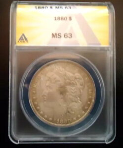1880N tBftBAE[K AJ  hD Xut ANACS MS63 RC
