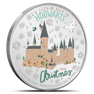 2023年 ニウエ ハリー・ポッター ハワーツ シーズンズ・グリーティング 1オンス カラー銀貨