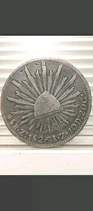 ????????????���L�V�R 1826 8 REALES ZACATECAS AZ??? �V���o�[ �R�C��??�R���N�V�����N���u????