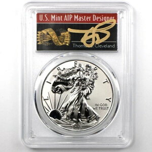 2019-W $1 PCGS PR70 ファーストストライク アメリカン シルバー イーグル トーマス・クリーブランド サイン入り