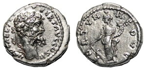 *AET* セプティミウス セブルス AR デナリウス。 EF.エメサミント。幸運。