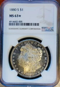 1880 S MS63* �X�^�[PL ���[�K�� �V���o�[�h�� / 005