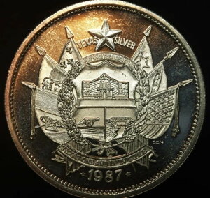 1987�N �e�L�T�X�B �A������ ��C �m�[�U���X�^�[ 1�I���X 999 �t�@�C���V���o�[ ���E���h C4361