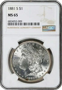 AJ K 1h 1881-S NGC: MS65 #C543
