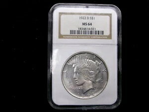 1922-D NGC MS64 �s�[�X�V���o�[�_���[ - USP422D0