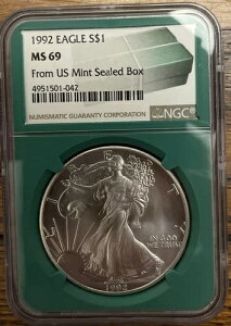 1992N Vo[C[O NGC MS69 Y č J{bNX O[RA