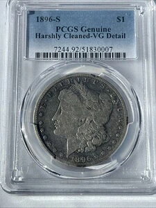 1896-S �����K���E�_���[ PCGS VG08 �ؖ��� 72449251830007 ??