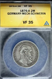 1876 - ANACS VF35 �h�C�c ���b�N �V�����F���� 2 �}�[�N �V���o�[ �R�C��! #B23646