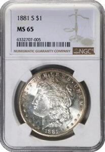 AJ K 1h 1881-S NGC: MS65 #C546