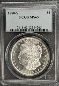 1880-S �����K���E�_���[ PCGS MS65 �z���C�g���A���g�[���B��������