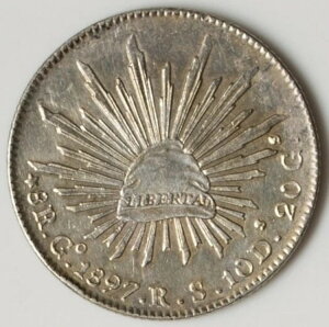 LVR 1897 Go RS 8 Reales CH AU - IWi T[tFX!