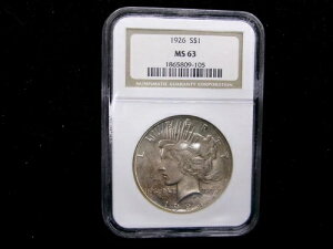 1926-P NGC MS63 �s�[�X�V���o�[�_���[ - USP326P0