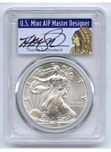 2018年 $1 アメリカンシルバーイーグル PCGS MS70 FS トーマス・クリーブランド 1/1000 ネイティブ