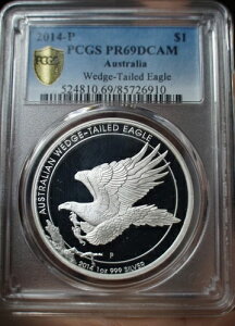 2014年 オーストラリア ウェッジテールイーグル プルーフコイン PCGS PR69DCAM コイン C368