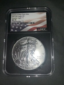 2021�N �w�����f�B�b�N�E�C�[�O�� T-1 �V���o�[�C�[�O�� 1�h���d�� NGC MS70