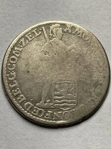 1776年 植民地アメリカ - オランダ ???? オランダの希少銀貨 1/4 ダカット -