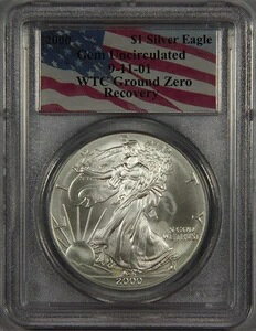 2000N Vo[C[Oh PCGS WF  9-11-01 WTC OEh[