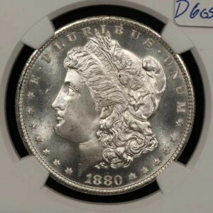 1880-S 1�h�������K����� - �t���X�e�BPQ�X�^�[�A�C�A�s�[�� - NGC MS 65 - D6055