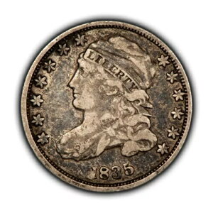 1835�N 10�Z���g �L���b�v�h�o�X�g �V���o�[�_�C�� - �I���W�i�� VF/XF - SKU-B3690