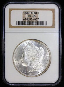 1880-S 1�h���⃂���K���h�� NGC MS 65