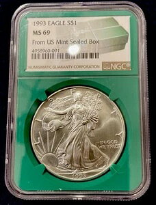 1993N Vo[C[O NGC MS69 Y č J{bNX O[RA