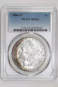 1884-O [K h PCGS MS63 ꂢȎO`̃C{[ g[jO!