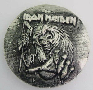 アイアンメイデン キラー 3+/- オンス .999 シルバー アート ポア アンティーク仕上げ COA 付き