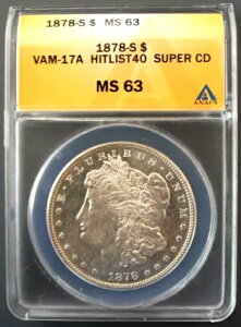 1878 S ANACS MS63 VAM 17A Dbld DAfgECvgEqbgXg40AX[p[CDAgbv30