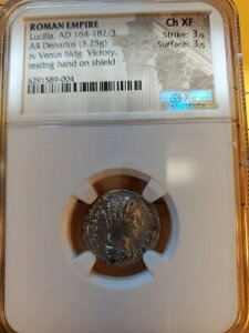 L 164=183Ad.AR.DENARIUS.ɏiBRv.Venus Hidg.̋x̎B